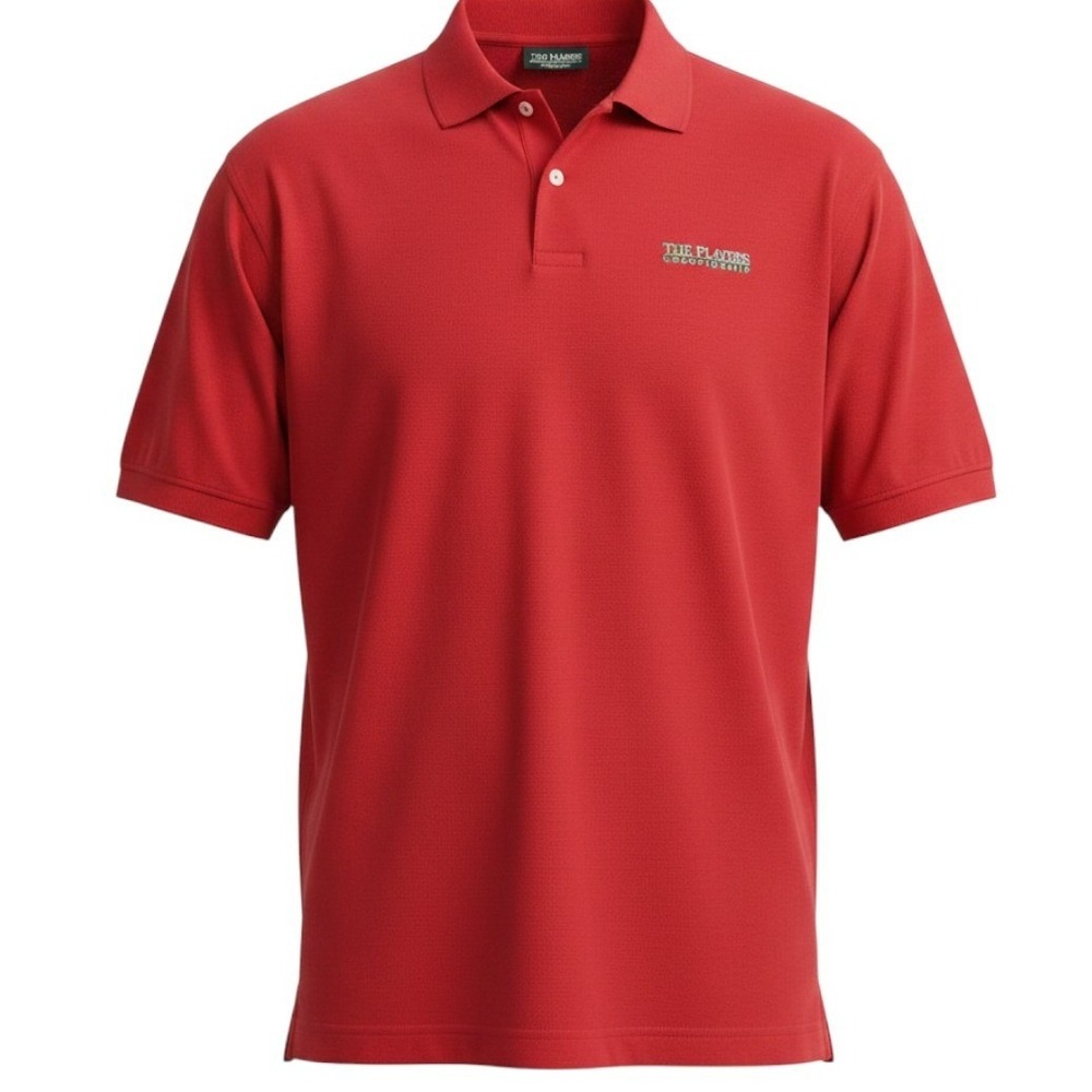 Nike Golf Mens Red The‎ Players Championship Dri-FIT Polo Shirt Large
